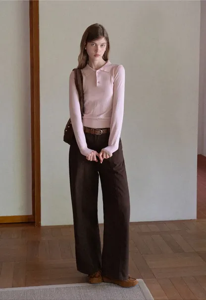 High-Waist Wide-Leg Utility Pants