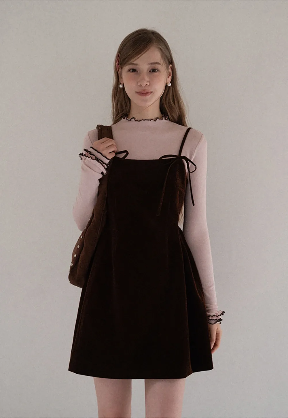 Vintage Style Velvet Sleeveless Dress