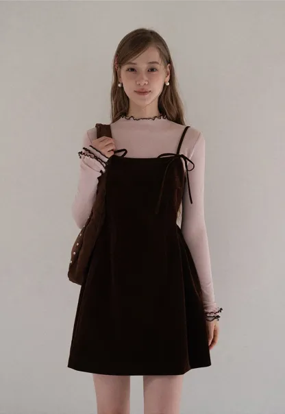 Vintage Style Velvet Sleeveless Dress