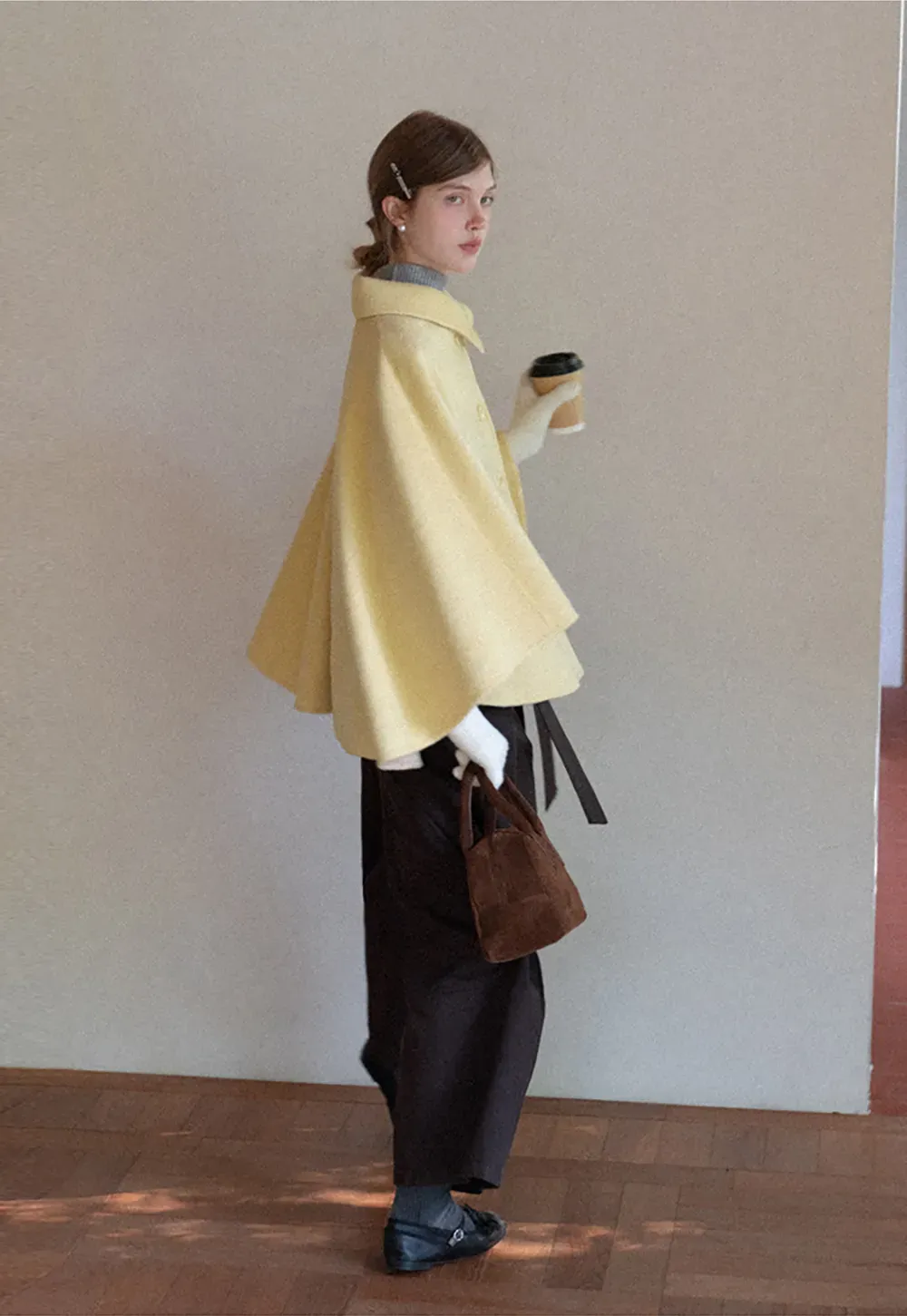 High-Waist Wide-Leg Pants with Tie Belt