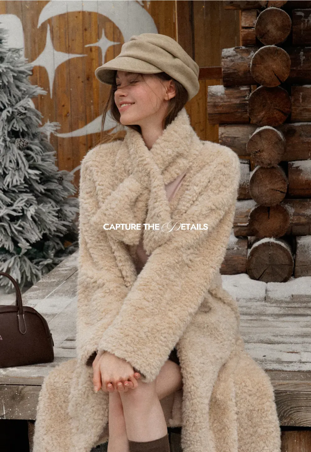 Structured Wool Blend Newsboy Cap