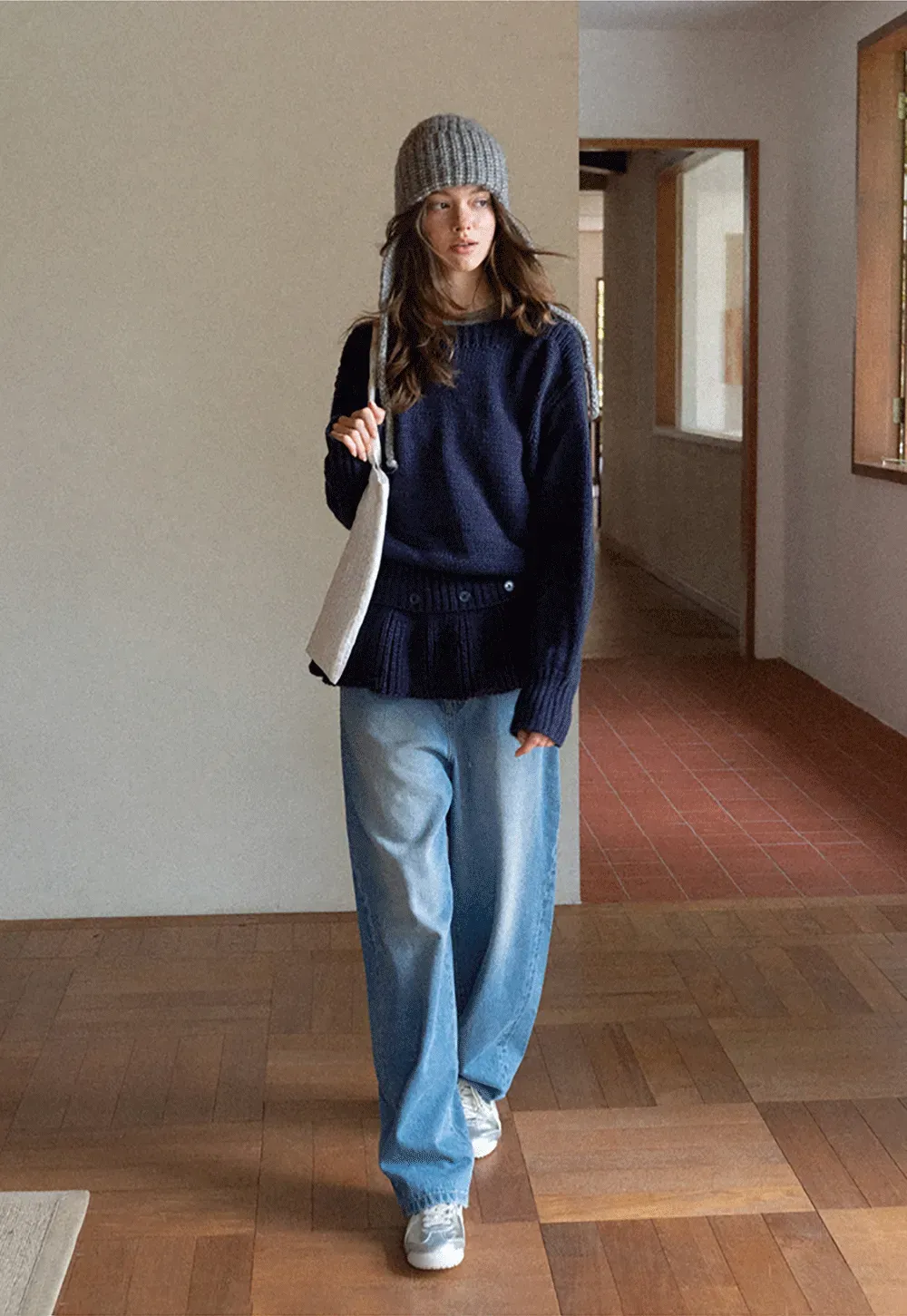 Chunky Knit Earflap Beanie