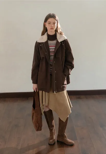 Striped Fair Isle Turtleneck Knit Top