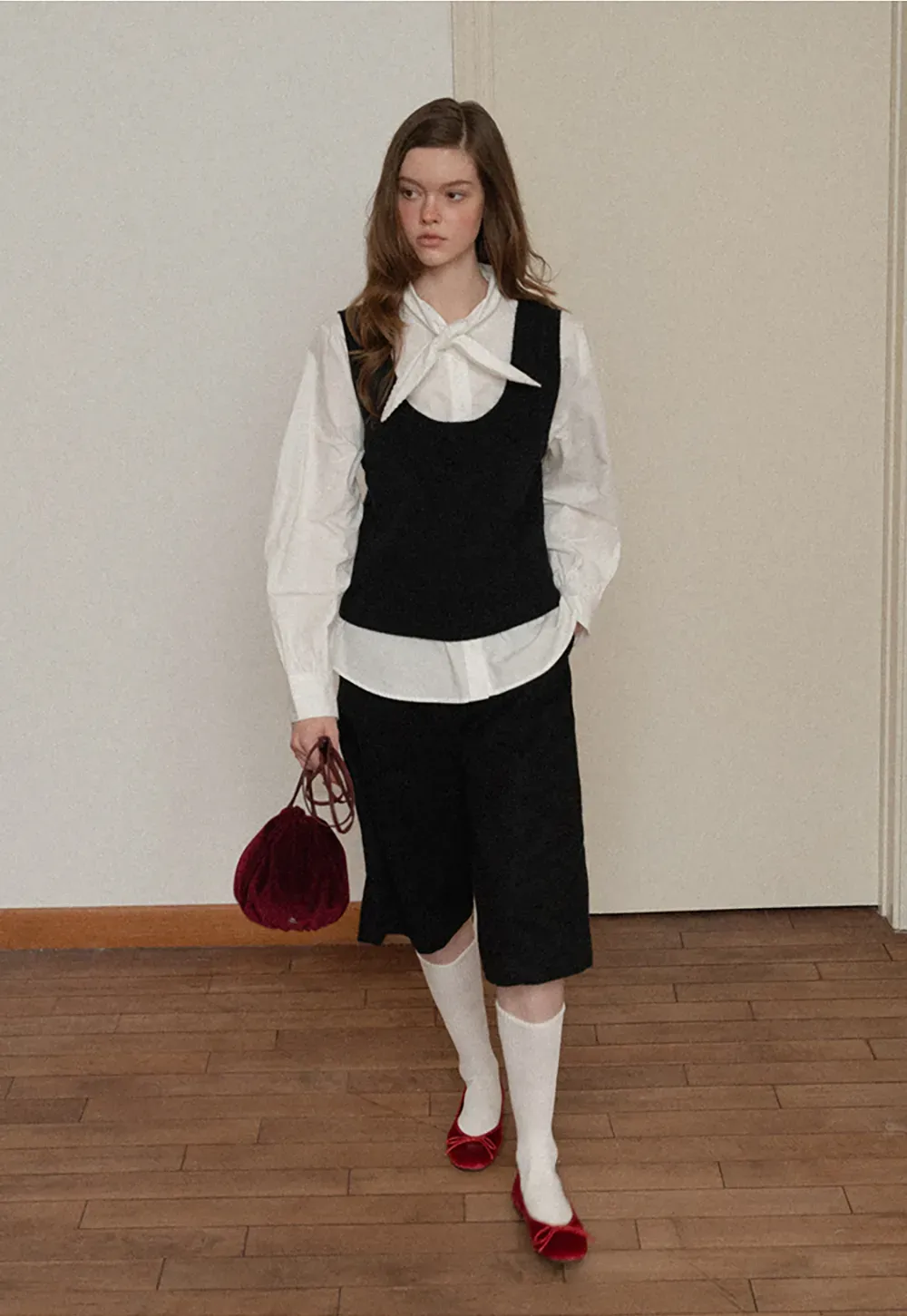 Oversized Peter Pan Collar Blouse