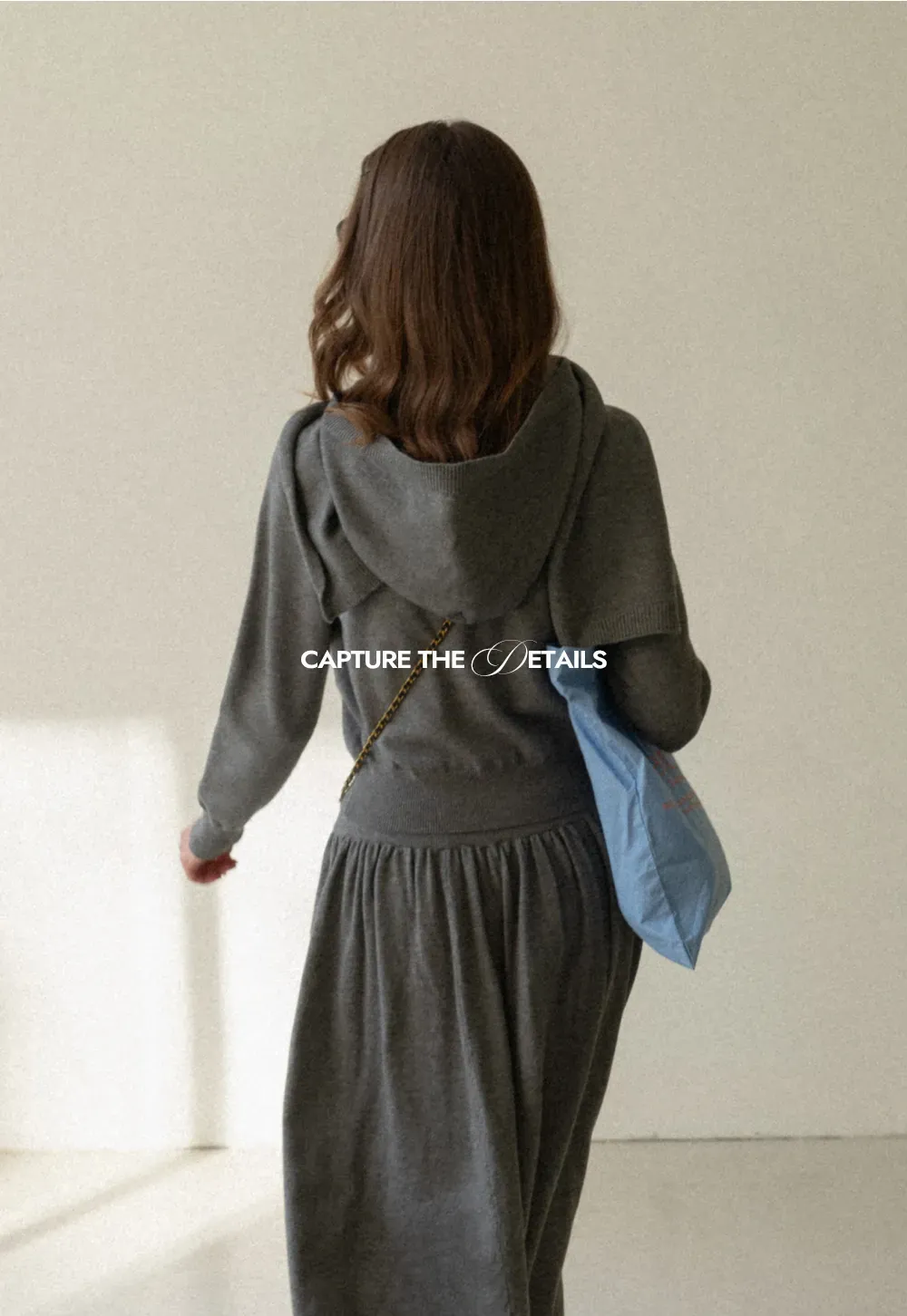 Relaxed Knit Cardigan & Full Skirt Set