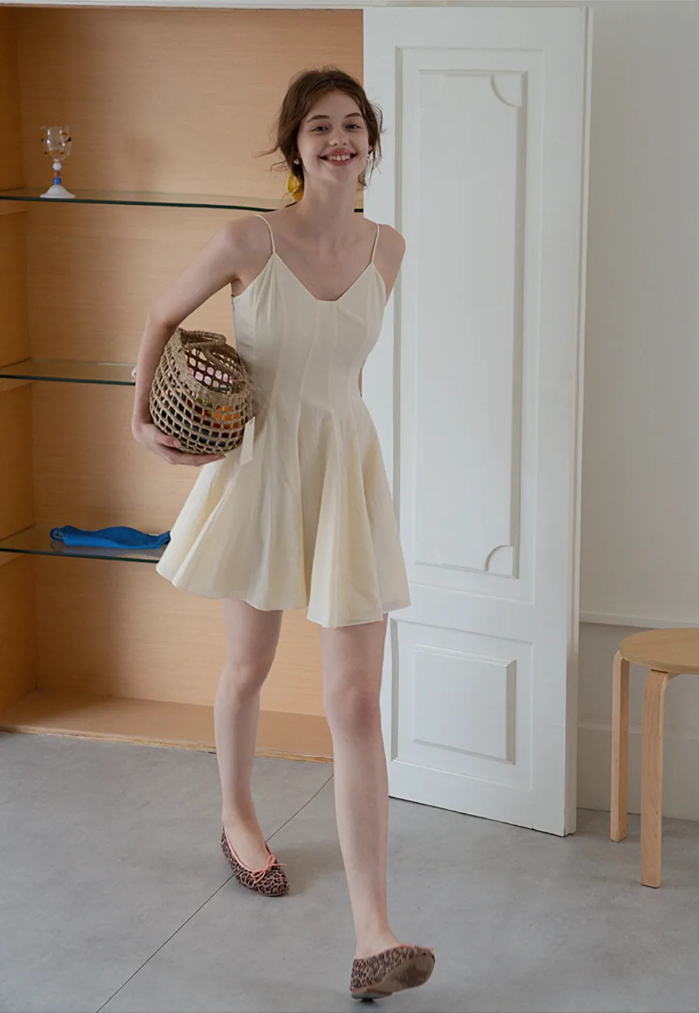 Spaghetti Strap A-Line Mini Dress