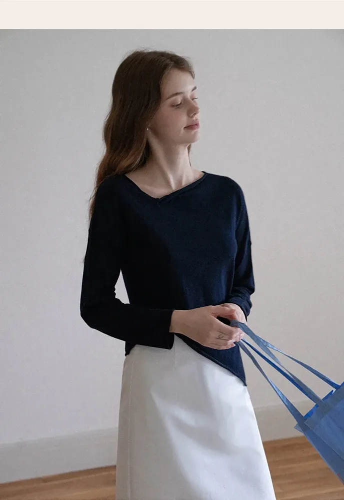 Women Twist‑Hem Knit Top