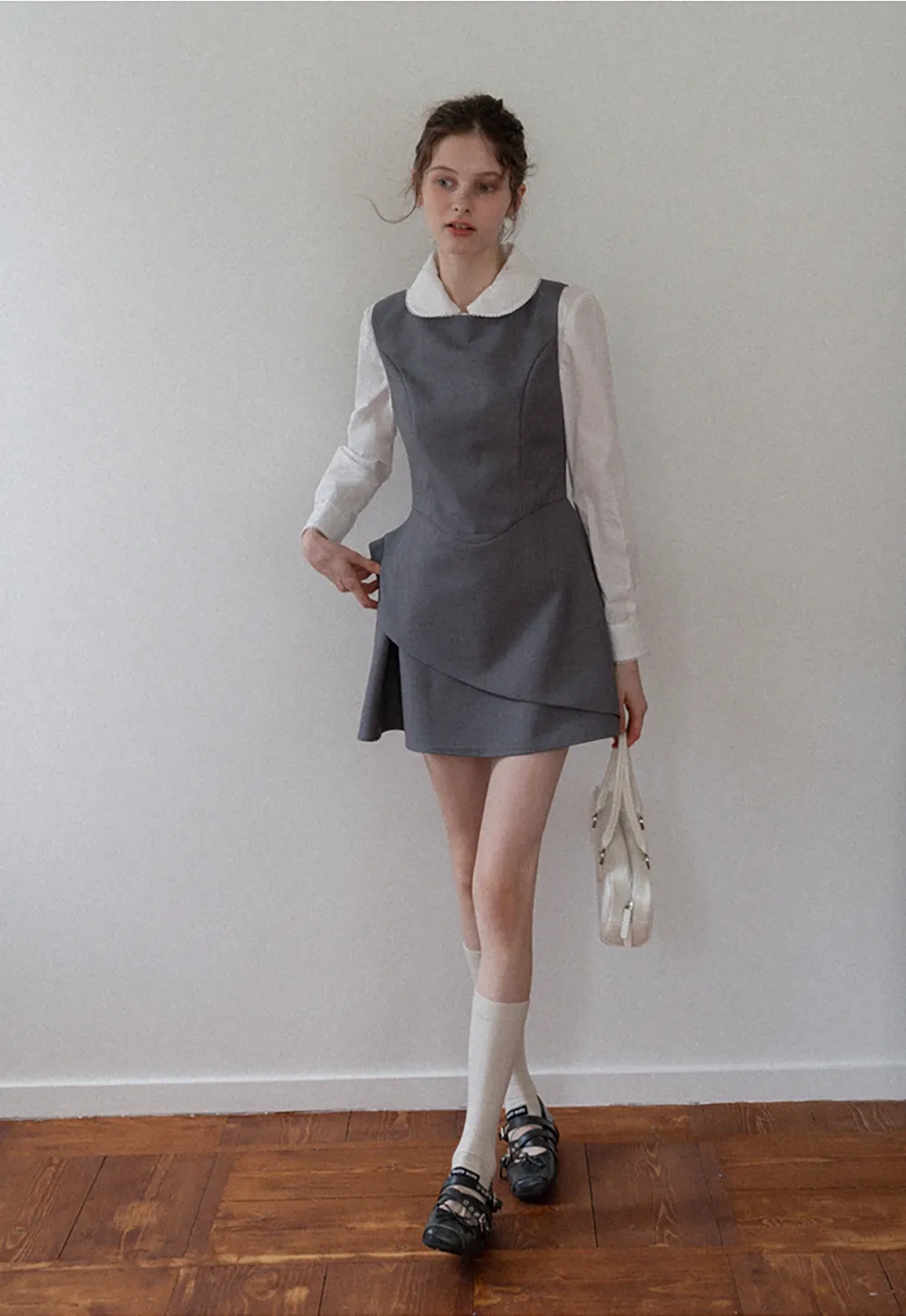 Women's Peter Pan Collar Long Sleeve Blouse