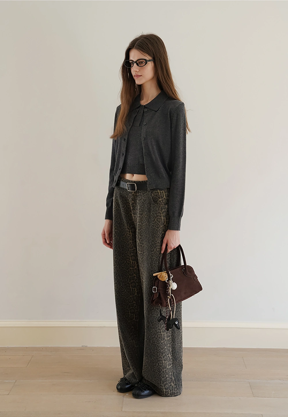 Womens Knit Cardigan Sweater Vest Set