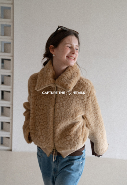 Fuzzy Textured Short Jacket 