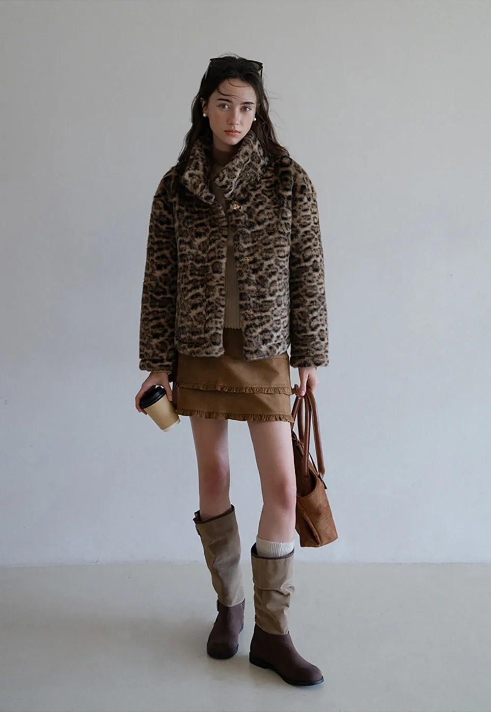 Ruffle Hem A-Line Mini Skirt