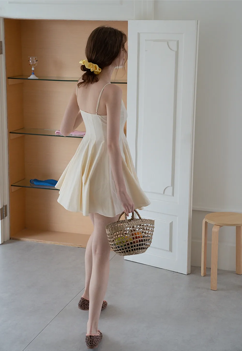 Spaghetti Strap A-Line Mini Dress