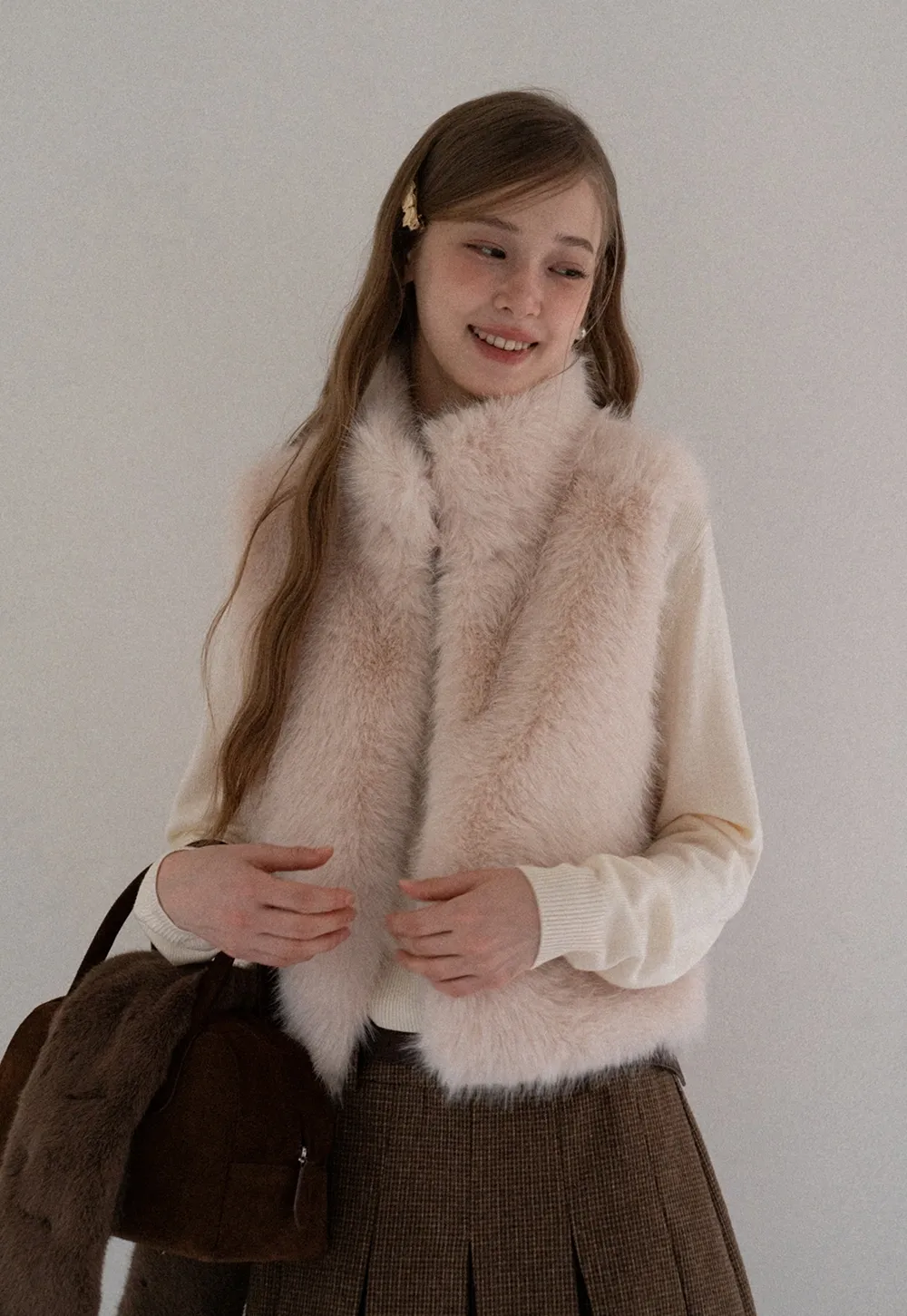 Women Sweet Style Bow Tie Long Sleeve Knitwear