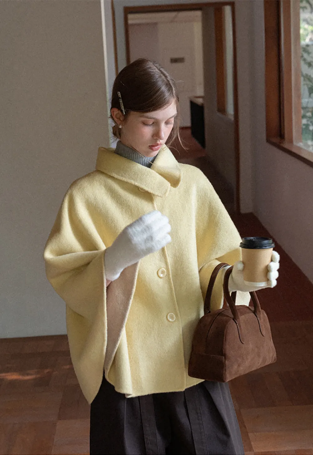 High-Waist Wide-Leg Pants with Tie Belt