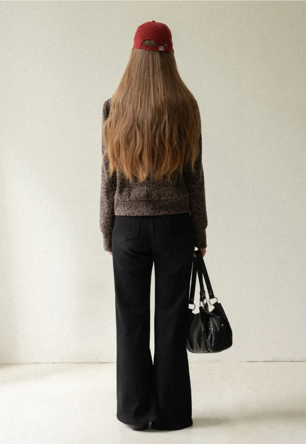 Womens High Rise Wide Leg Denim Pants