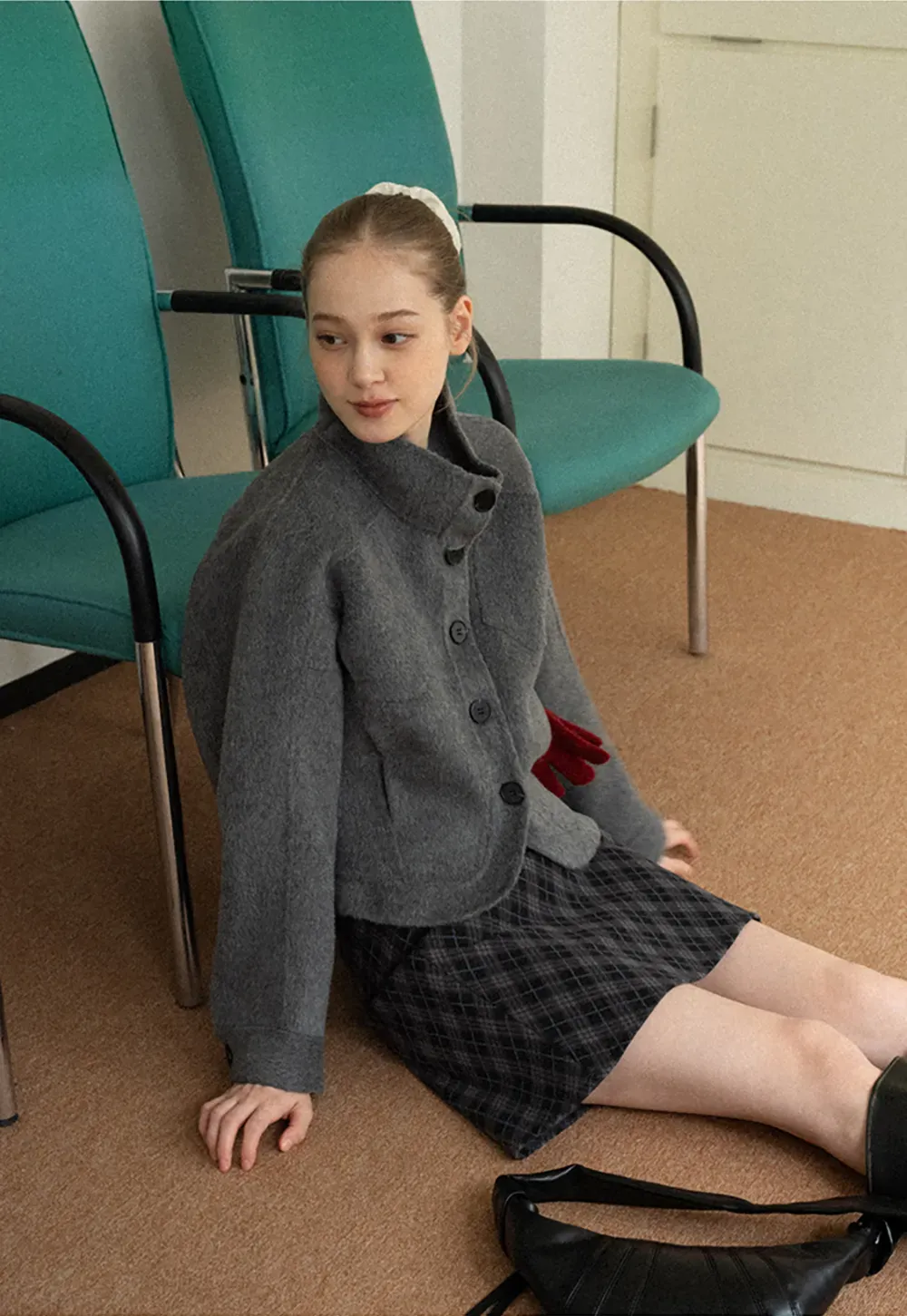 Plaid A-Line Mini Skirt