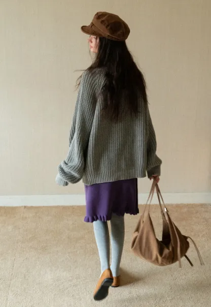 Oversized Thick Knit Sweater Cardigan for Women Winter