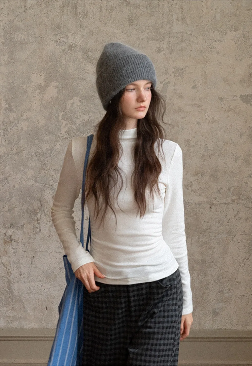 Plaid High-Waisted Wide Leg Pants for Women