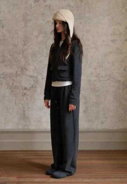 Women Fleece Jacket and Sweatpants Set