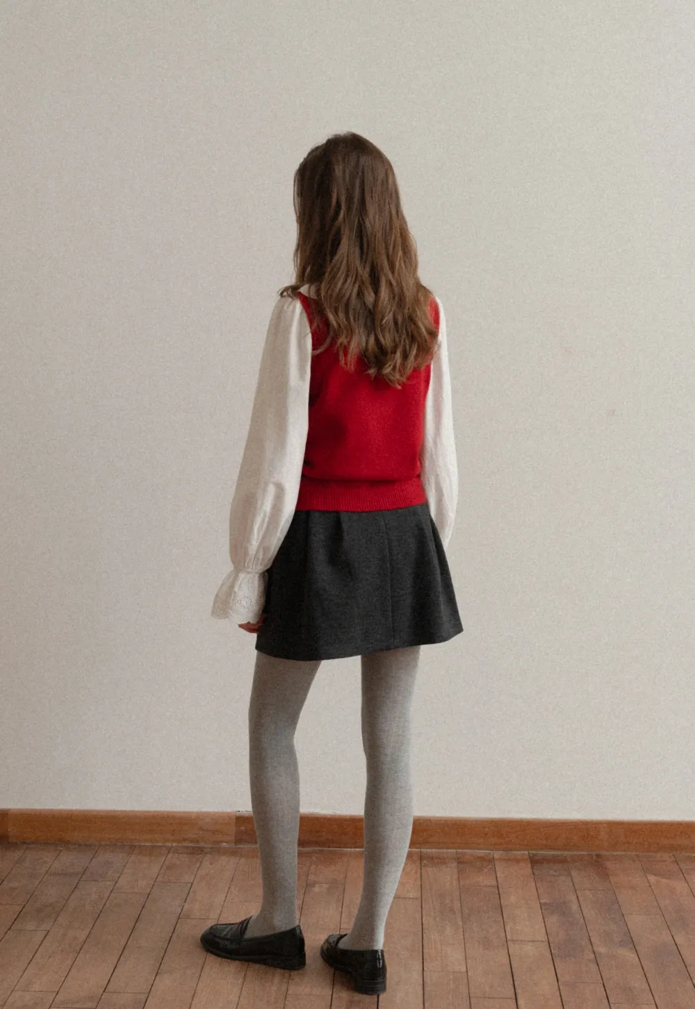 Classic Woolen A-Line Skirt for Women