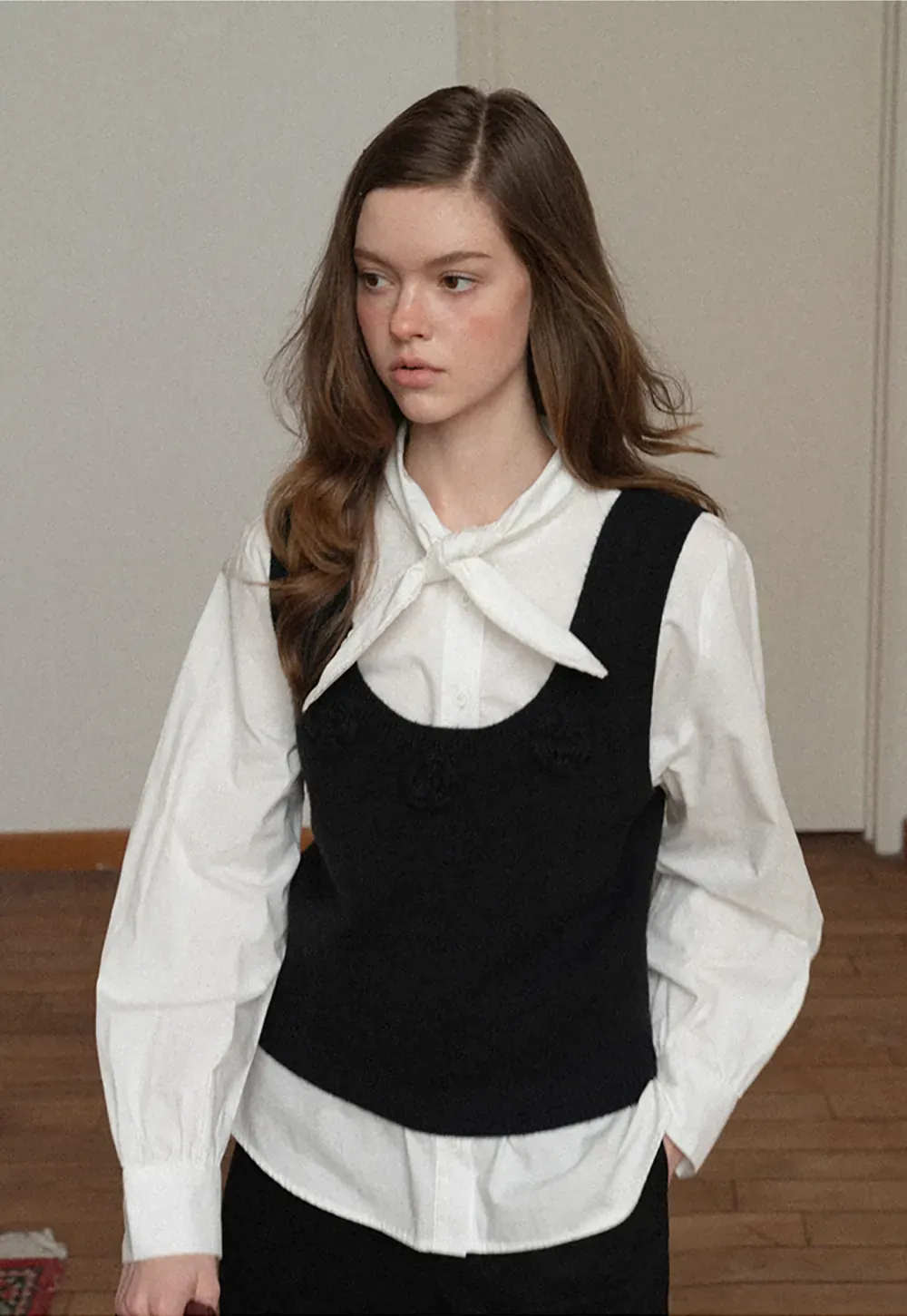 Oversized Peter Pan Collar Blouse