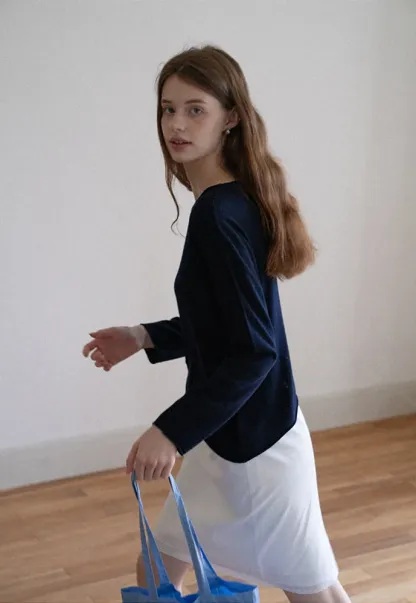Women Twist‑Hem Knit Top