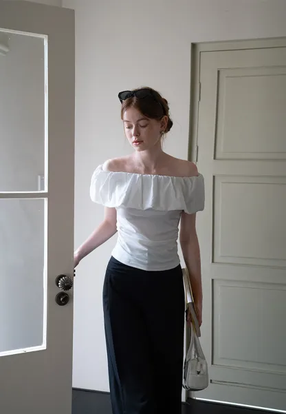 Women’s Off Shoulder Puff Sleeve Top