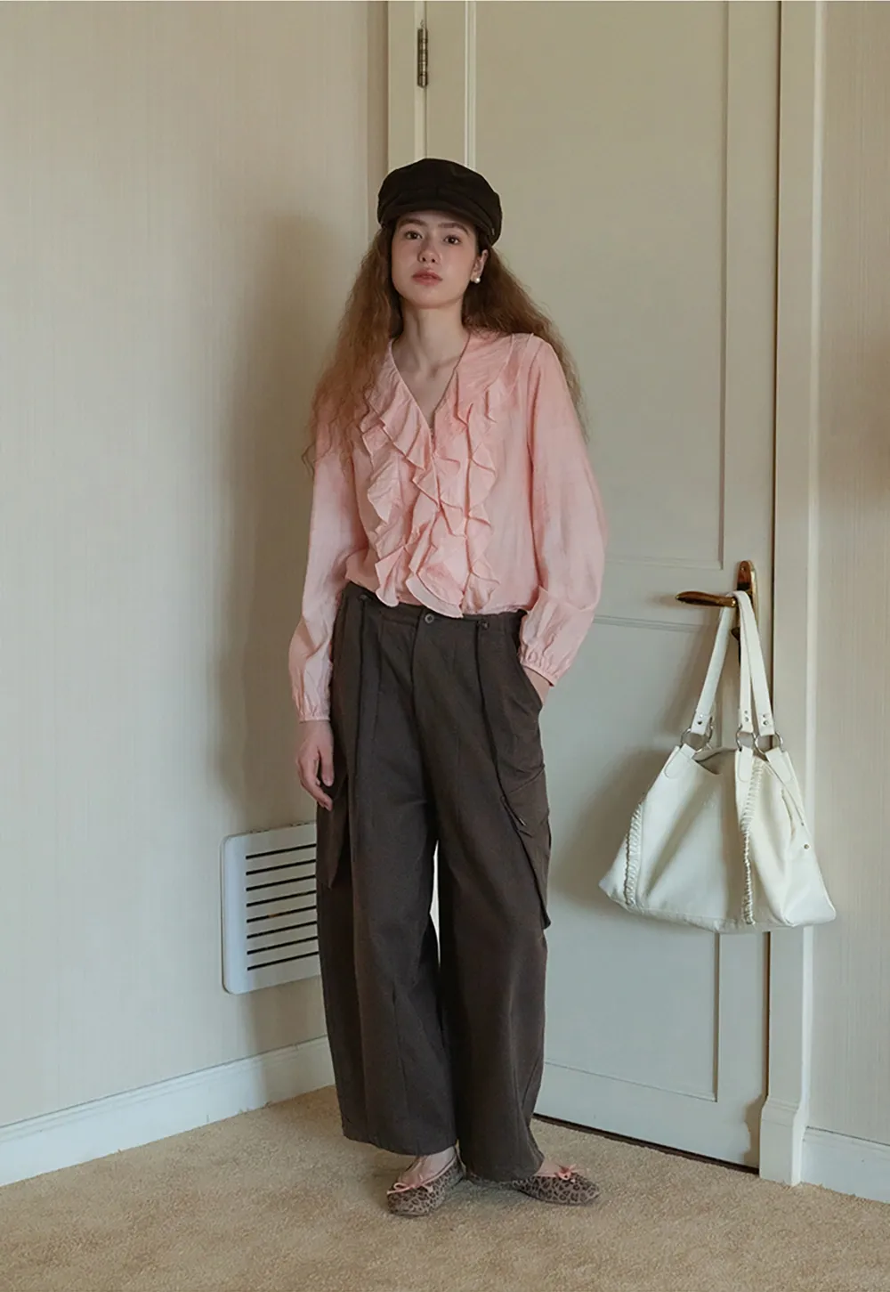 Womens High Waist Cargo Pants