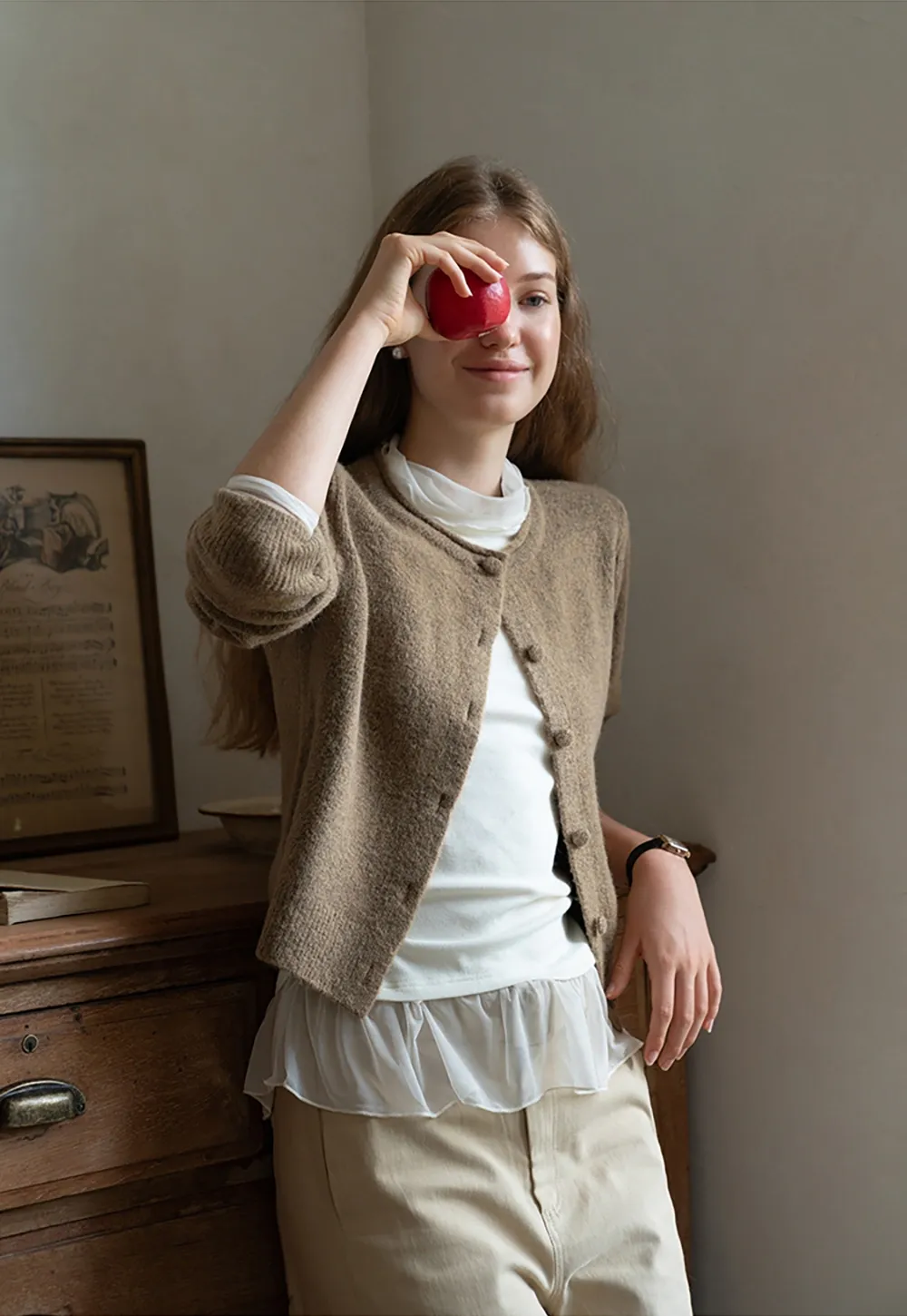 Button Front Knit Sweater Cardigan