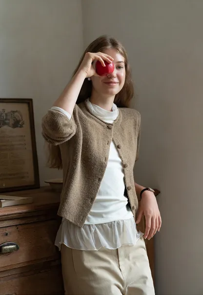 Button Front Knit Sweater Cardigan