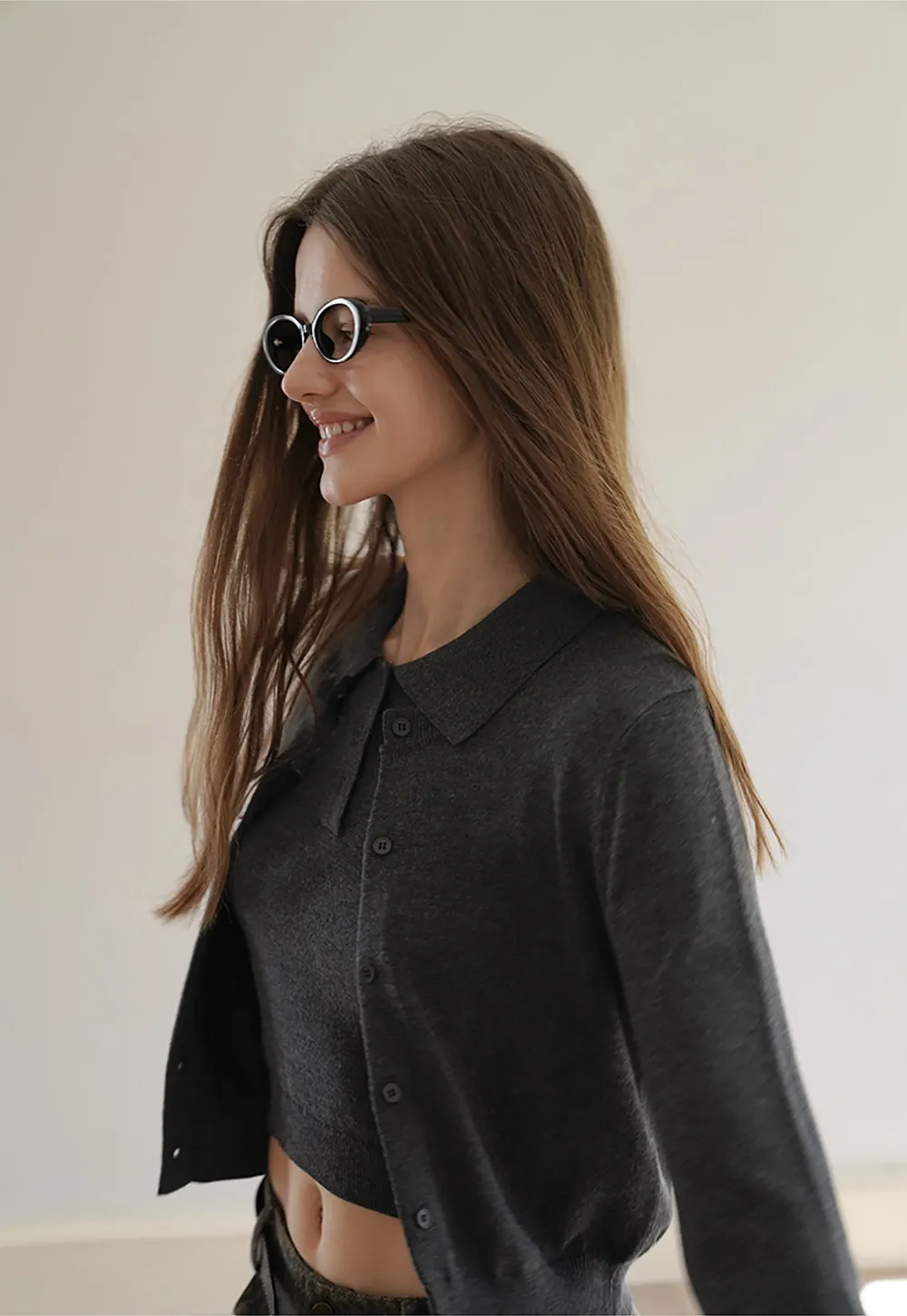 Womens Knit Cardigan Sweater Vest Set