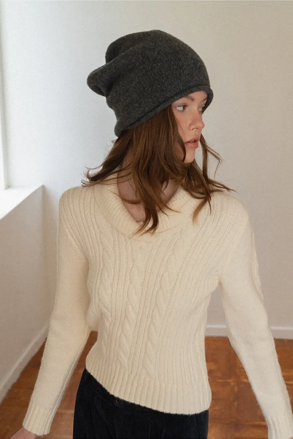 Cozy Ribbed Cable Knit Sweater