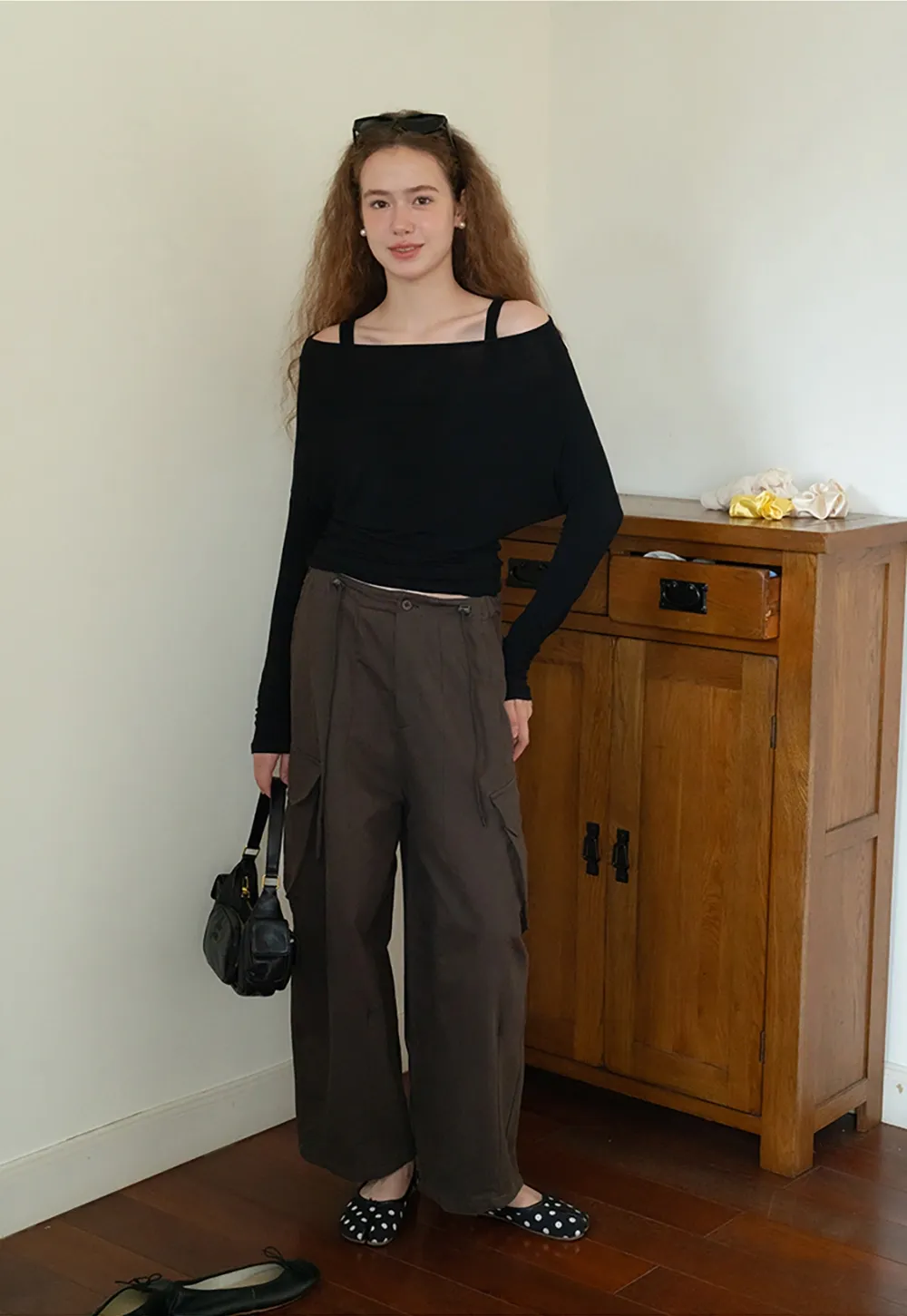 Womens High Waist Cargo Pants