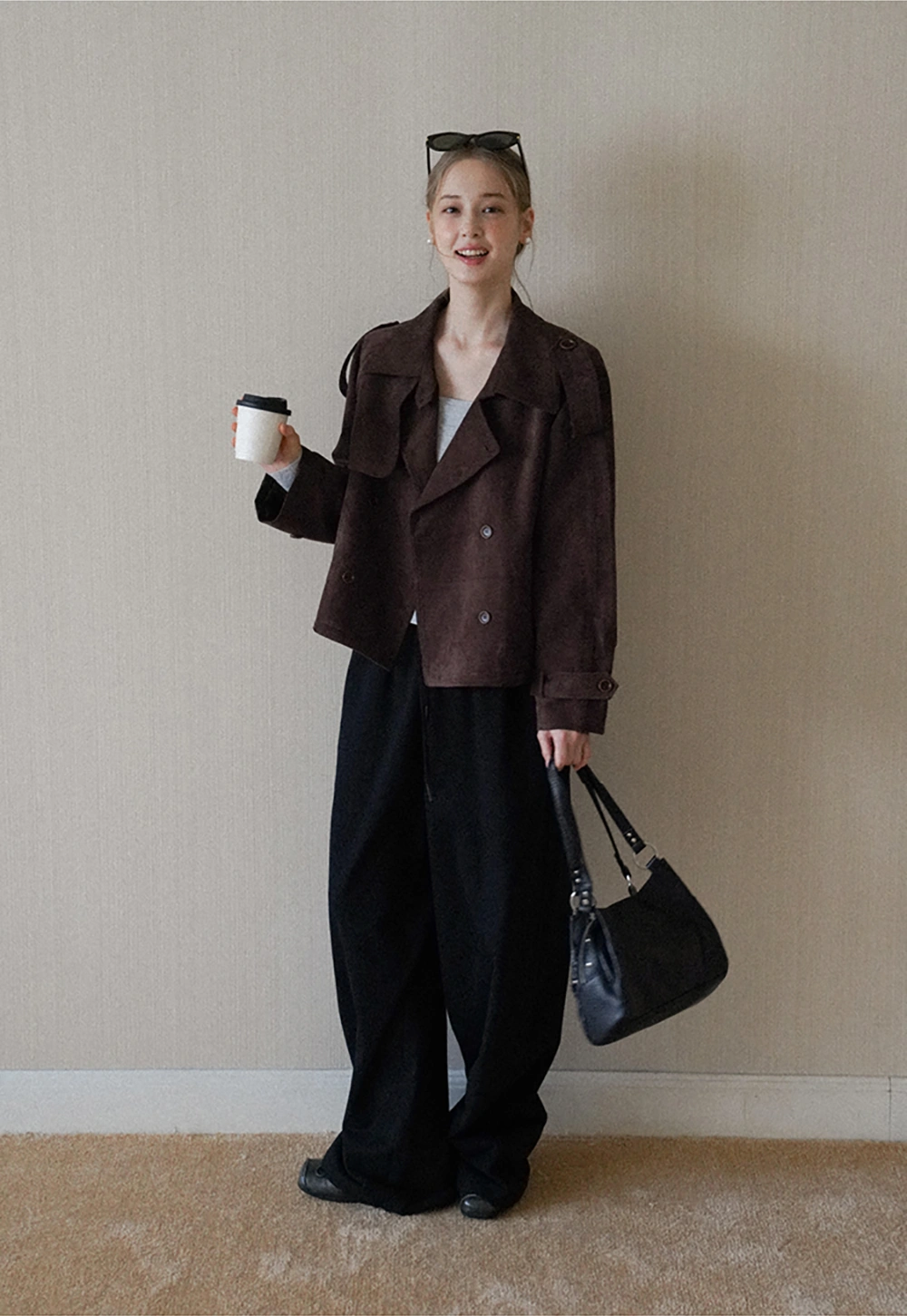 Womens Square Neck Long Sleeve Knit Top