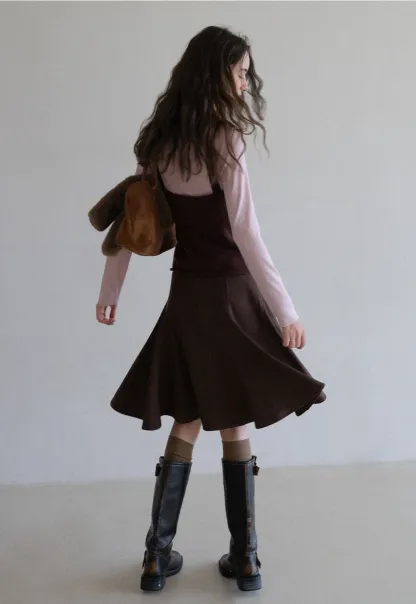 Womens 2 Piece Set Knit Cami Top with Long Sleeve Tee