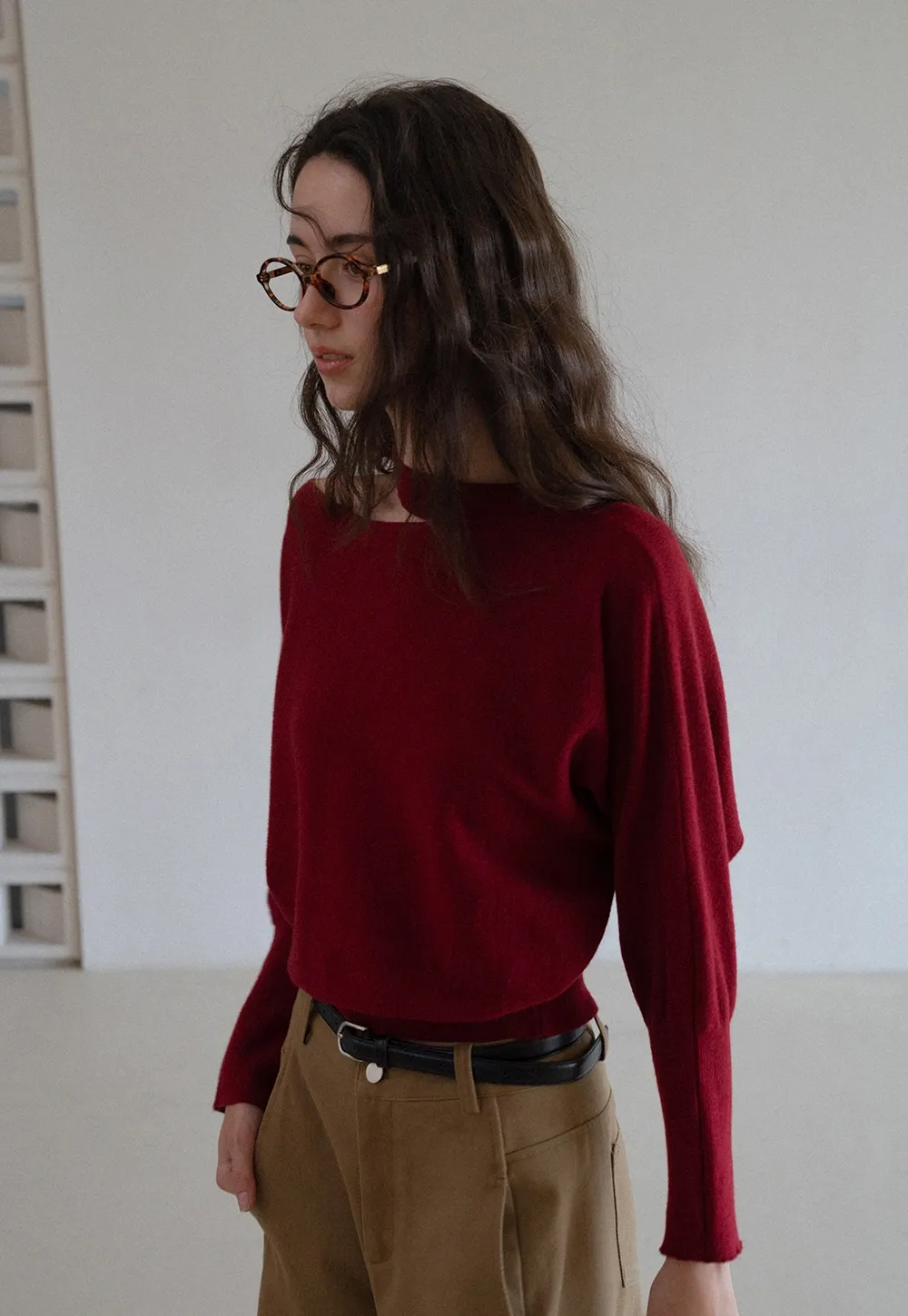 Off Shoulder Strap Detail Pullover