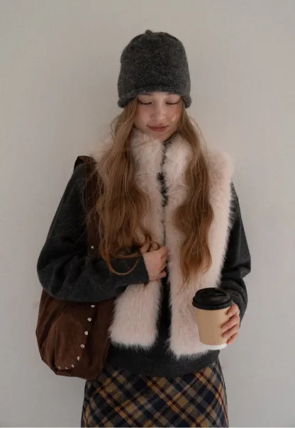 Women Basic Knit Hoodie Long Sleeve Pullover Sweater