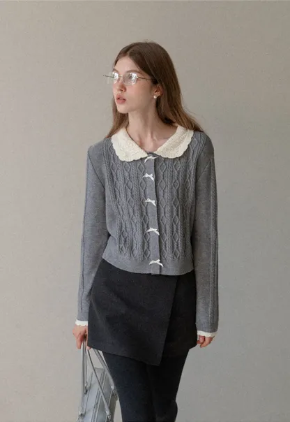 Womens Wool Wrap Mini Skirt