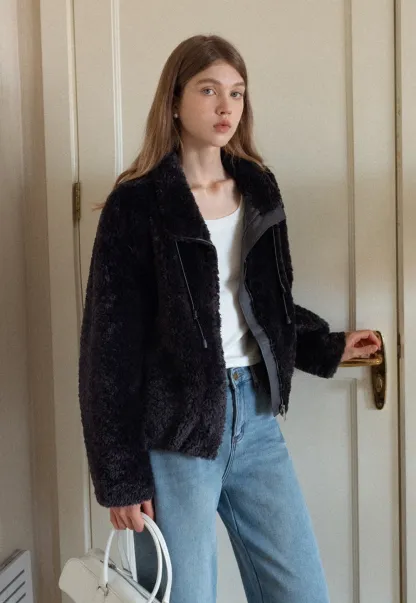 Wide-Leg Denim Jeans with Belt and Charm Detail