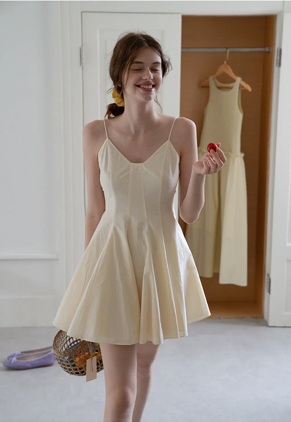 Spaghetti Strap A-Line Mini Dress