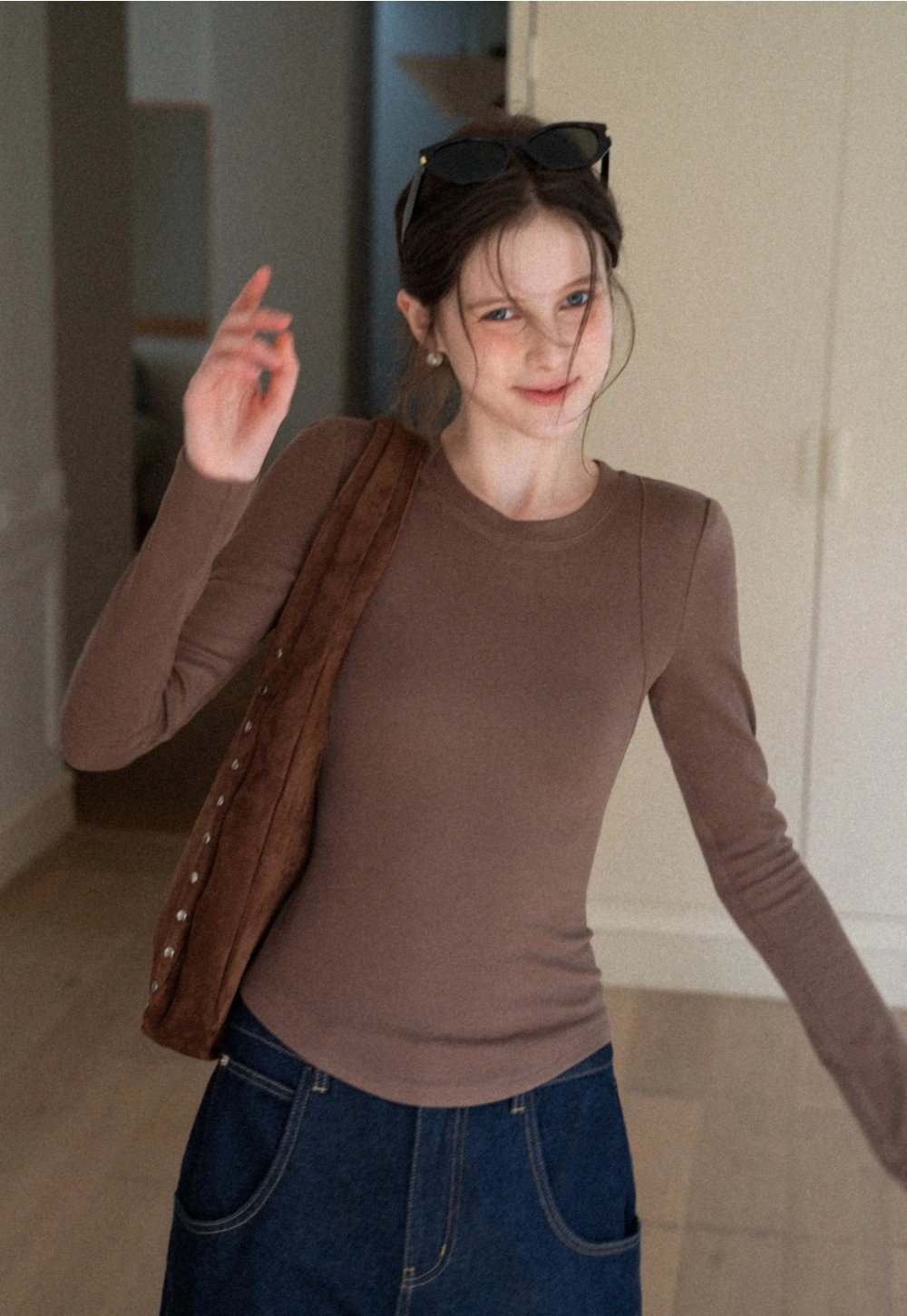 Women Classic Long Sleeve Top