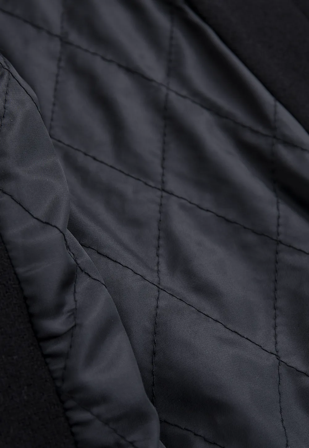 Faux Fur Trim Belted Wool Coat