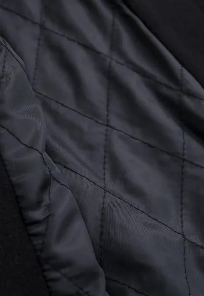 Faux Fur Trim Belted Wool Coat