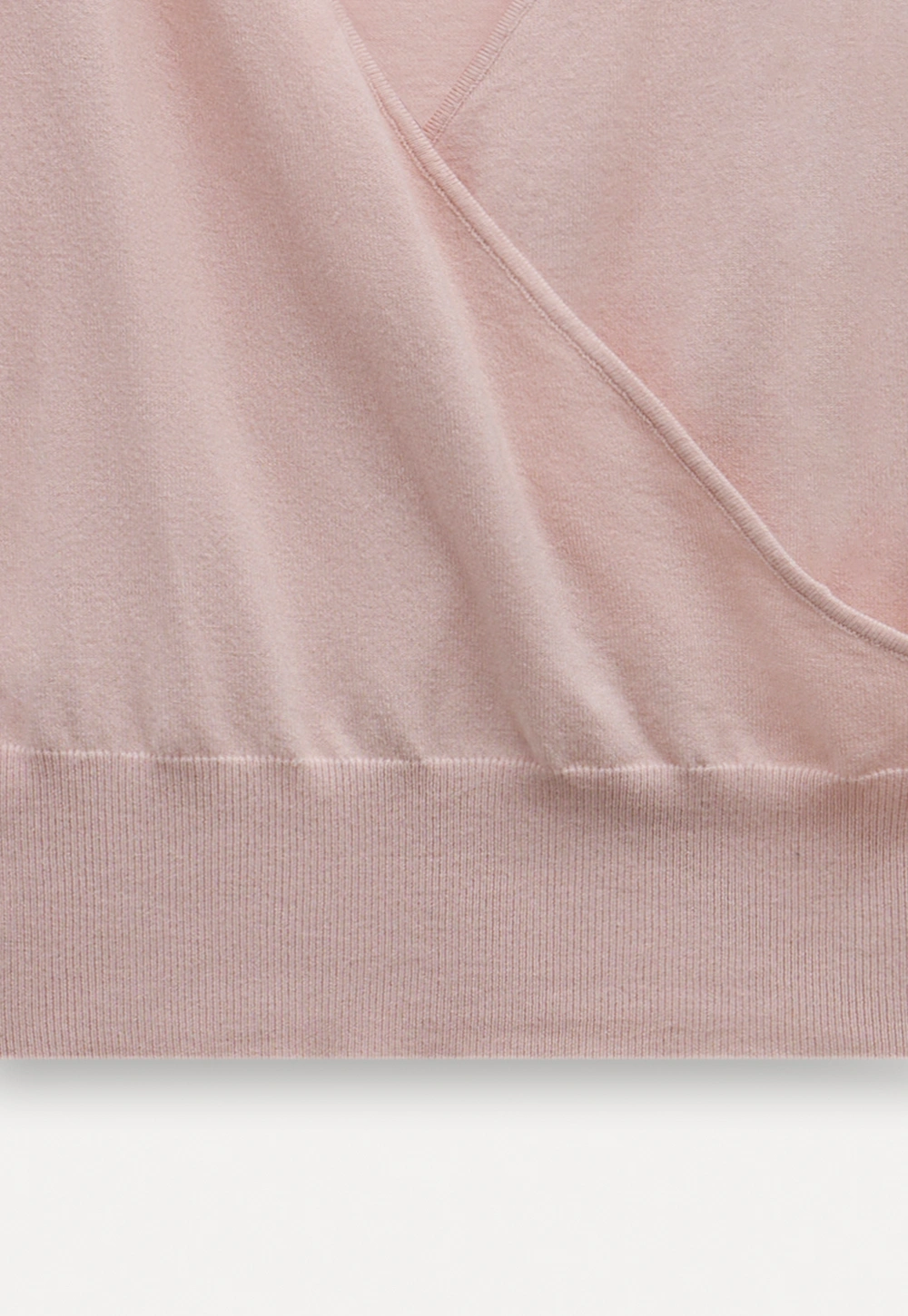 V Neck Wrap Knit Top and Sleeveless Vest Set