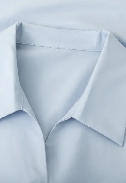 Long sleeve shirt with front tie detail