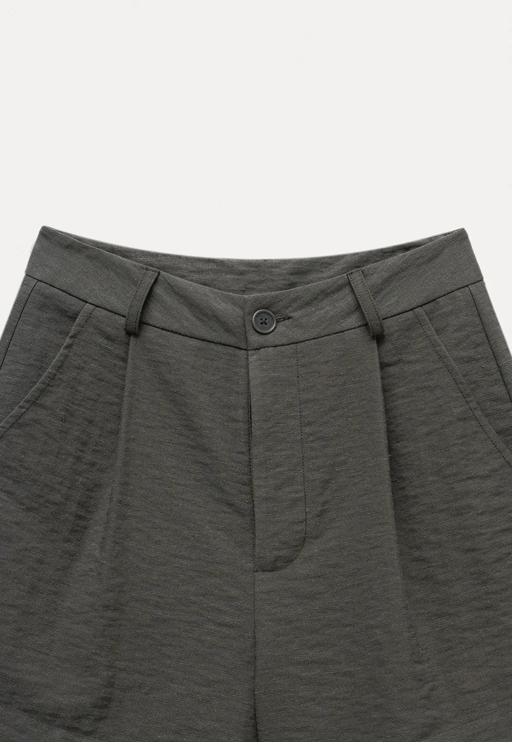 High Waisted Pleated Shorts
