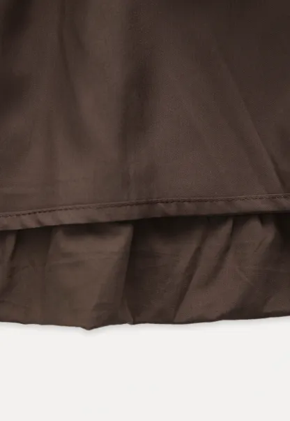 Drawstring Balloon Mini Skirt