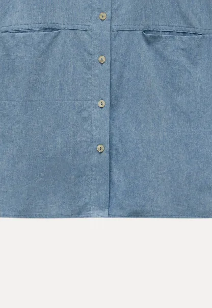 Women’s Denim Button Down Shirt