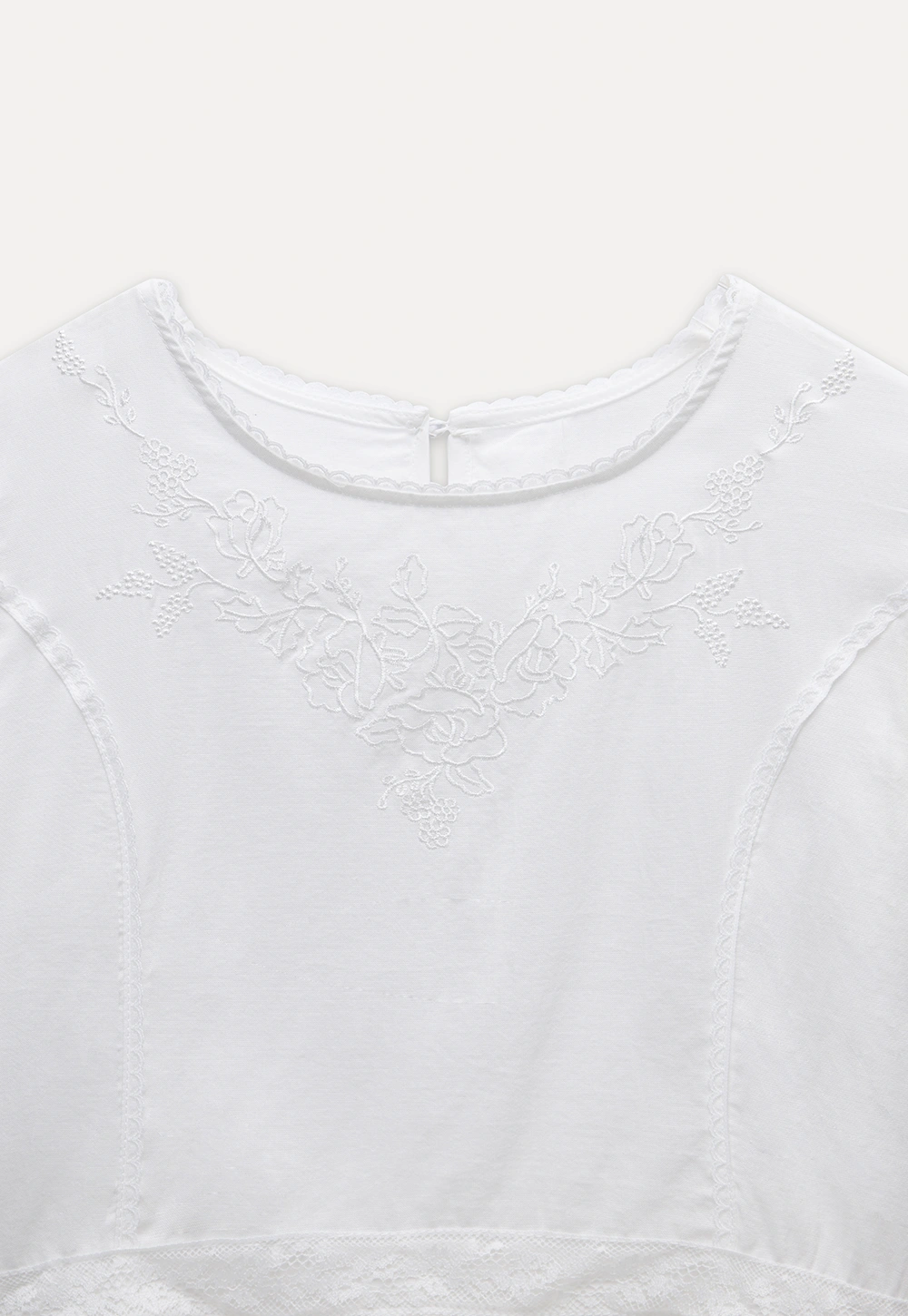 Puff Sleeve Victorian Short Sleeve Blouse