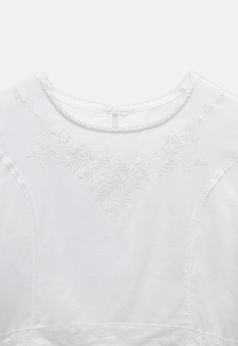 Puff Sleeve Victorian Short Sleeve Blouse